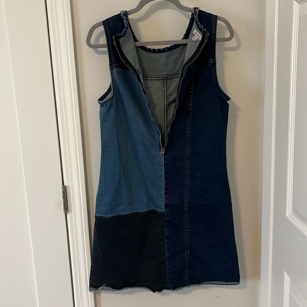 Calvin Klein Jean Denim Patch Work Sleeveless Dre… - image 6
